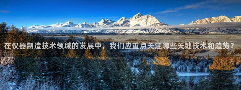 天宏娱乐是干嘛的公司：在仪器制造技术领域的发展中，我们应重点