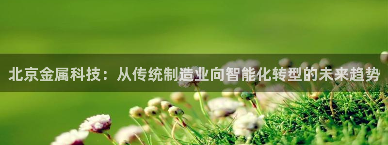 天宏娱乐指尖下：北京金属科技：从传统制造业向智能化转型的未来