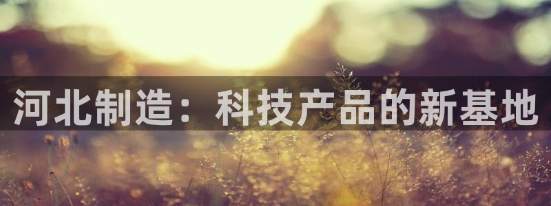 天宏娱乐河源店招聘：河北制造：科技产品的新基地